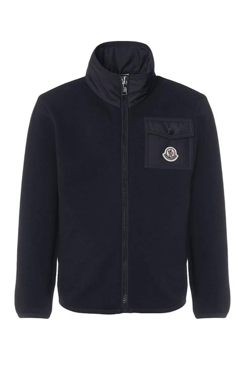 Moncler Zip Up Cardigan Navy 152 cm  Marineblå  152 cm  Drenge