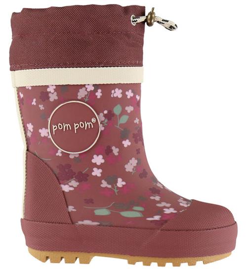 Pom Pom Termostøvler - Brynn - Roan Rouge Hydranger AOP
