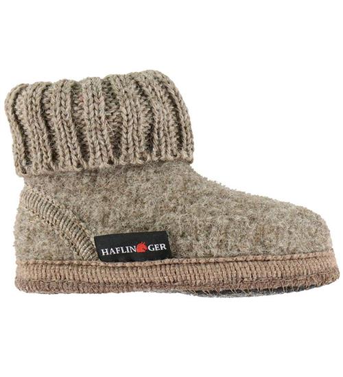 Haflinger Hjemmesko - Hüttenschuh Karl - Beigemeliert Ãko