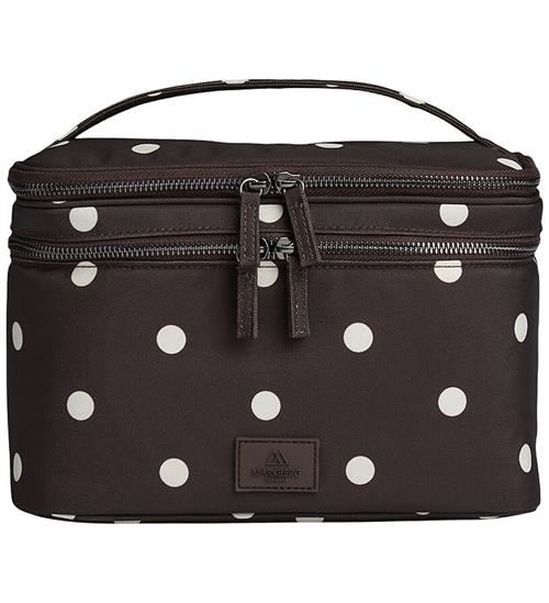 Markberg Toilettaske - TreasureMBG - Recycled - Polka Dot/Brun
