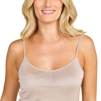 Damella Jolene Basic Silk Camisole Nougat silke Medium Dame