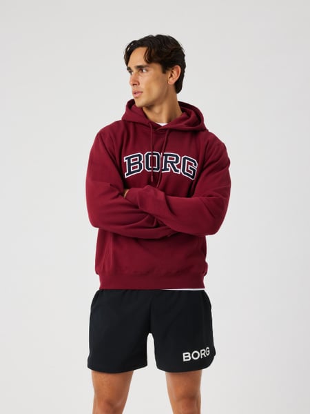 Björn Borg Borg Classic Print Hoodie Rød, L