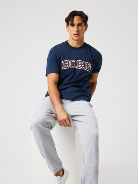 Björn Borg Borg Classic Print T-shirt Marineblå, M