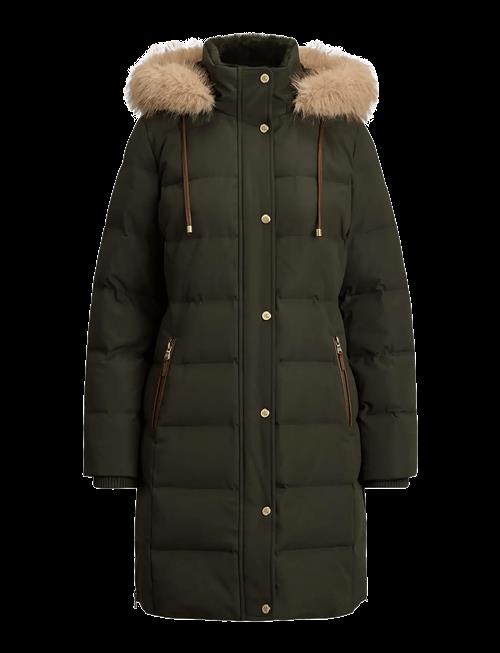 Lauren Ralph Lauren | Faux-Fur-Trim Hooded Down Coat | L