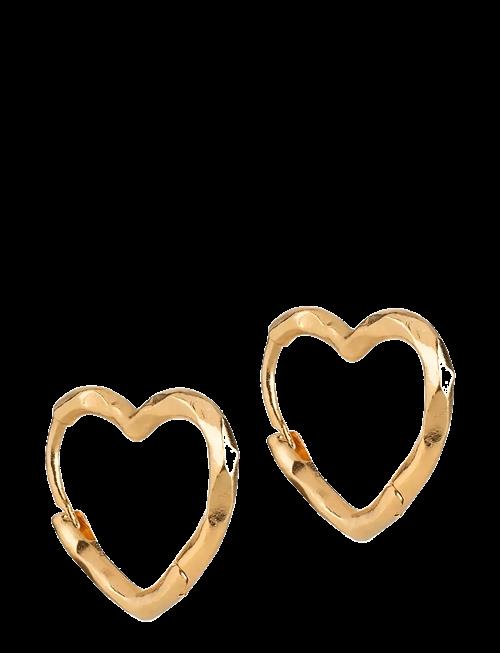 Enamel Copenhagen | Organic Heart Small Hoops | ONE SIZE