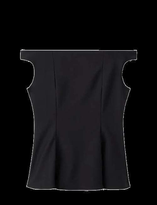 Mango | Strapless Peplum Top | XL