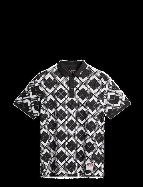 J. Lindeberg | 30Y Tour Tech Argyle Polo | S