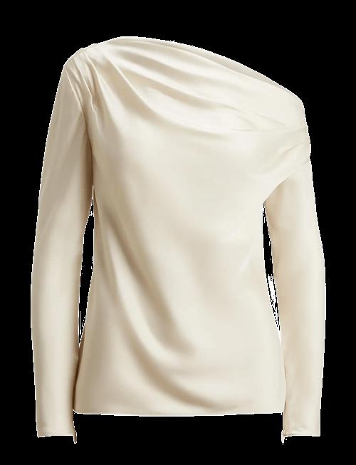 Lauren Ralph Lauren | Satin Charmeuse Off-The-Shoulder Blouse | XL