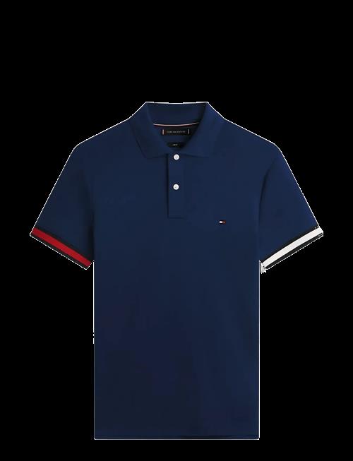 Tommy Hilfiger | Rwb Cuff Liquid Cotton Slim Polo | S