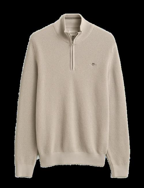 Gant | Waffle Knit Half-Zip Sweater | S