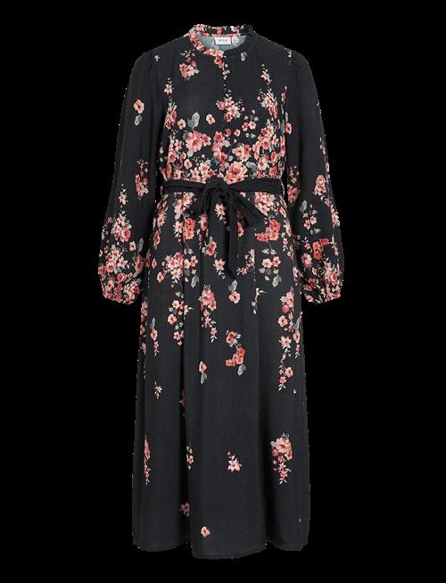 Vila | Vielma Bai O-Neck Ls Ankle Midi Dress/Ln | 40