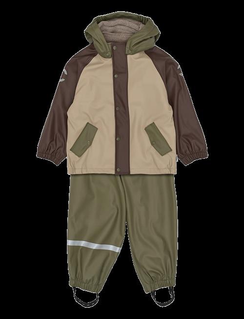 mikk-line | Pu Rain Set + Fleece/Susp. 104 | 86