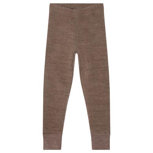 Kuling Adelaide Wool Fleece Pants Brown Melange Brown Melange-122/128 cm Uld Brun  122/128 cm  unisex