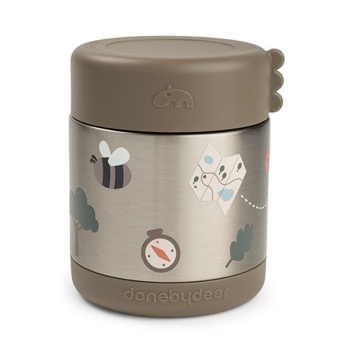 Done by Deer Insulated Food Jar Tiny Trails Sand 300 Ml Sand One Size  Beige  One Size  unisex