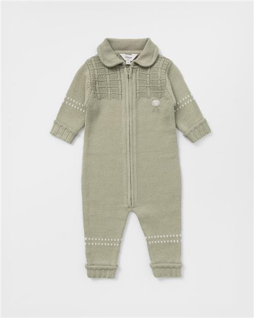 Lillelam Babysuit Classic Rosemary Rosemary 98 cm Uld Grøn  98 cm  unisex