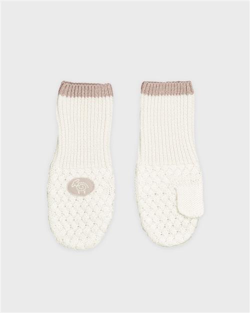 Lillelam Mittens Classic White White 86/92 cm Uld Hvid  86/92 cm  unisex