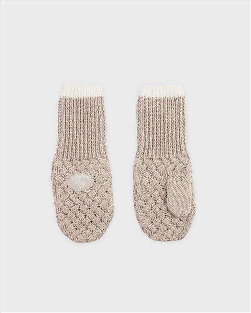 Lillelam Mittens Classic Light Beige Light Beige 86/92 cm Uld Beige  86/92 cm  unisex