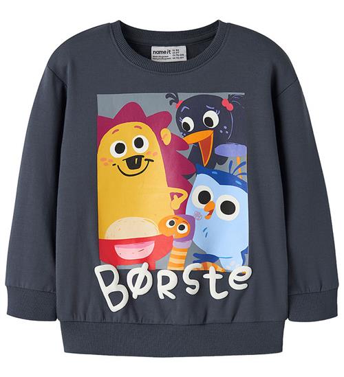 Name It Sweatshirt - NmmAban - Børste - Ombre Blue
