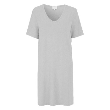 Damella Bamboo Short Sleeve Nightdress Grå Bambus Large Dame