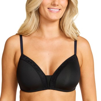 Damella BH Belle Soft Bra Sort polyester B 75 Dame