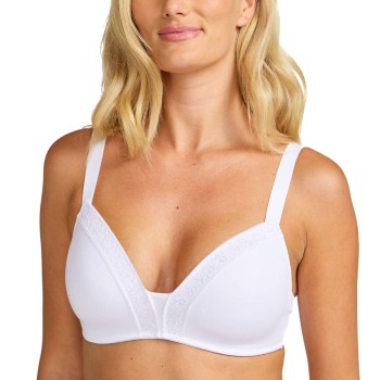 Damella BH Belle Soft Bra Hvid polyester D 70 Dame