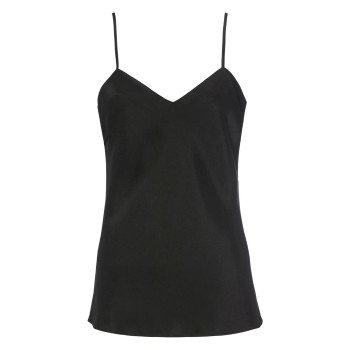Damella Silk Camisole Sort silke Small Dame