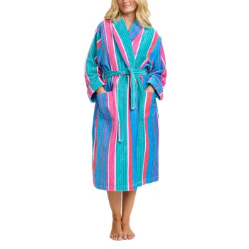 Damella Torekov Robe Blå/Rosa bomuld Medium Dame