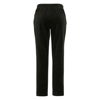 Damella Velour Trousers Sort Large Dame