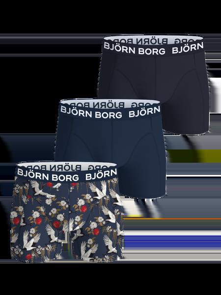 Björn Borg Cotton Stretch Boxers 3-pack Sort, XS