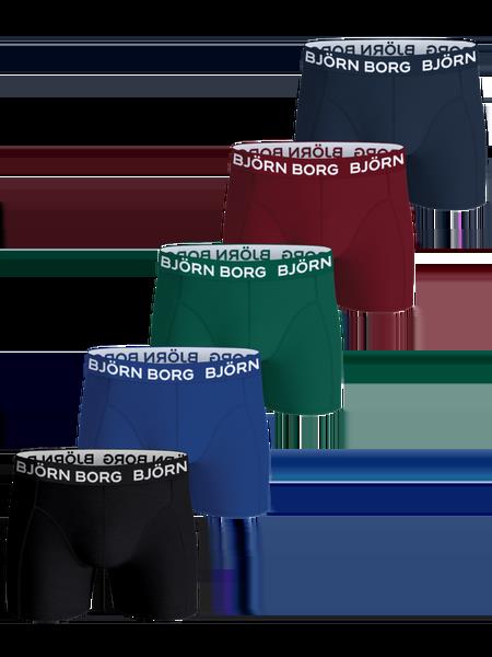 Björn Borg Cotton Stretch Boxers 5-pack Sort, XS