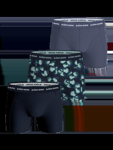 Björn Borg Cotton Stretch Boxers 3-pack Blå, XS