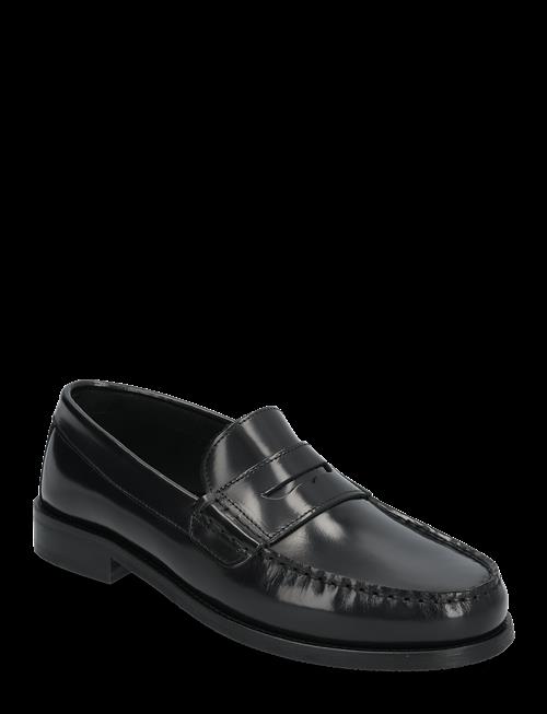 Garment Project | Miles Penny Loafer - Black Polido | 40