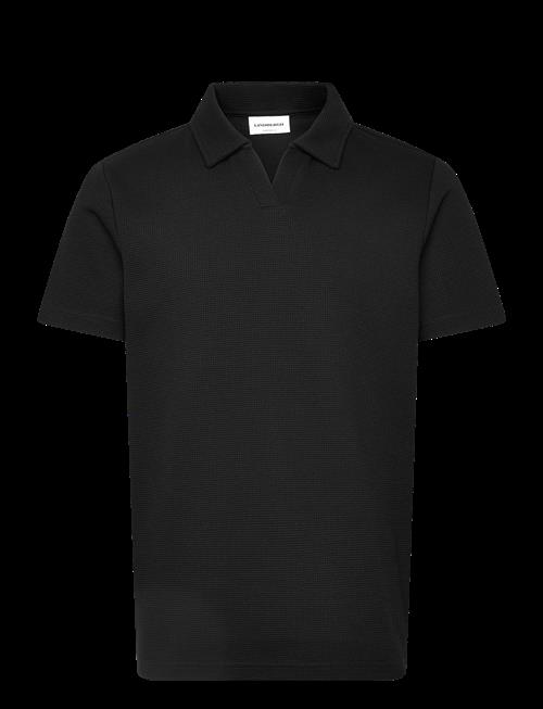 Lindbergh | Waffle Polo Split Neck | XL