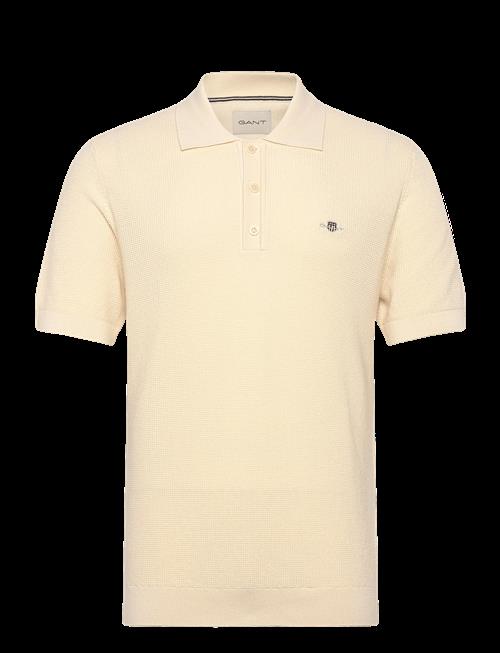 Gant | Micro Textured Cotton Ss Polo | XXL