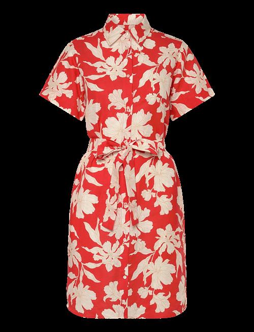 Gant | Floral Print Linen Ss Shirt Dress | 38