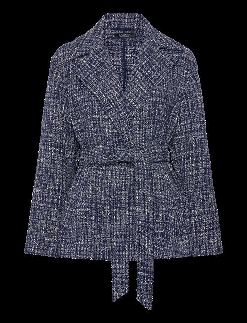 Lauren Ralph Lauren | Cotton-Blend Bouclé Wrap Coat | 38