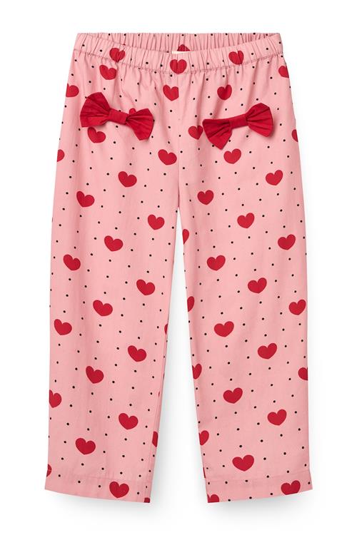 Copenhagen Colors Bukser Heart Aop  Heart Aop-104 cm  Lyserød  104 cm  Piger