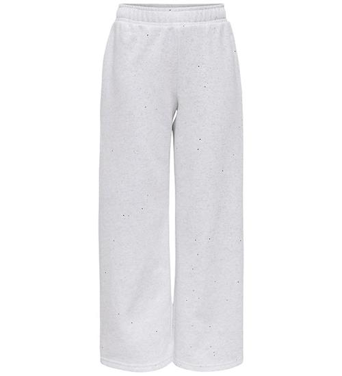 Kids Only Sweatpants - kogOlivia - Light Grey Melange/Silver Gli