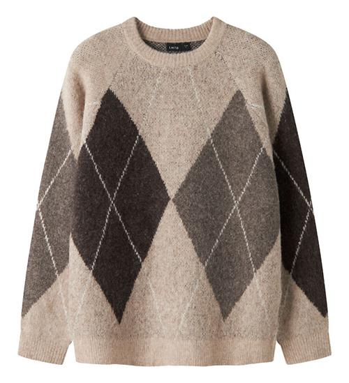 LMTD Bluse - Strik - NlfKleaveHarlekin - Peyote/CHOCOLATE CHIP