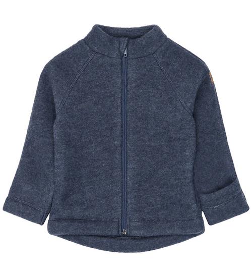 Mikk-Line Fleecejakke - Uld - Blue Melange