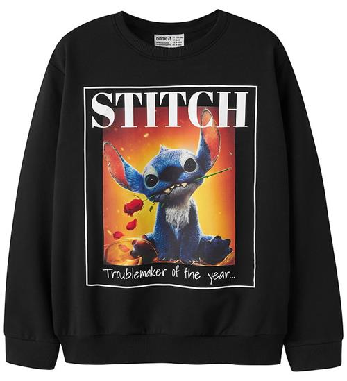 Name It Sweatshirt - NkfOlbena - Stitch - Black