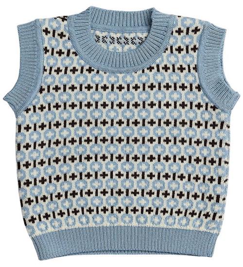 Smallstuff Vest - Strik - Uld - Light Blue