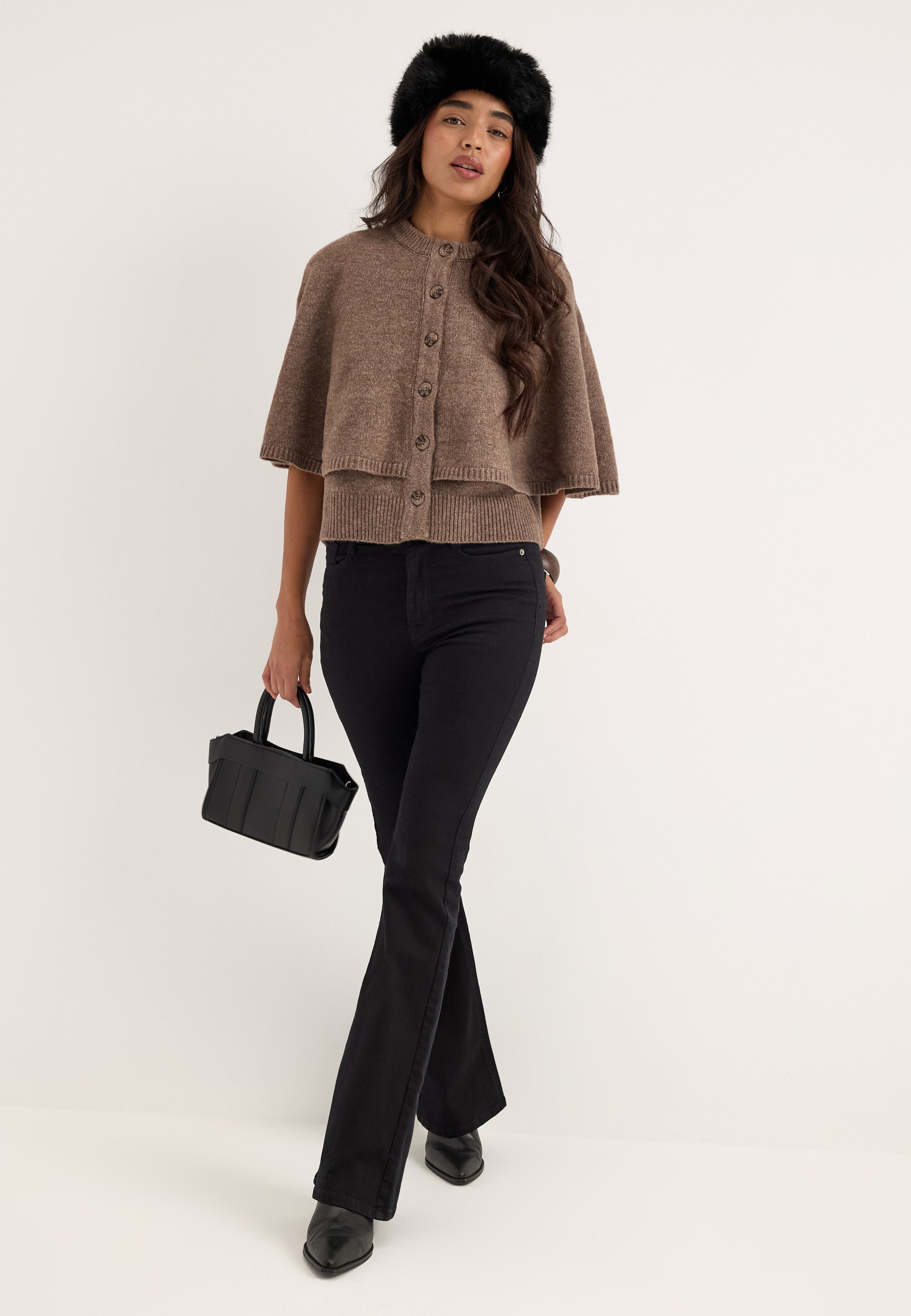 PIECES Pcaico Cape Knit Cardigan