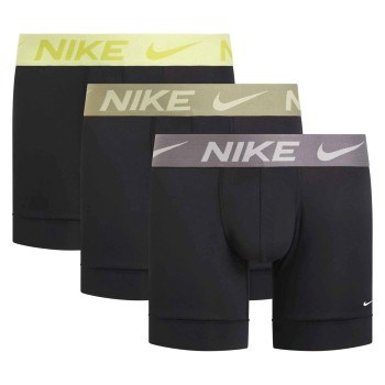 Nike 6P Everyday Essentials Micro Boxer Brief Sort/Grå polyester Medium Herre