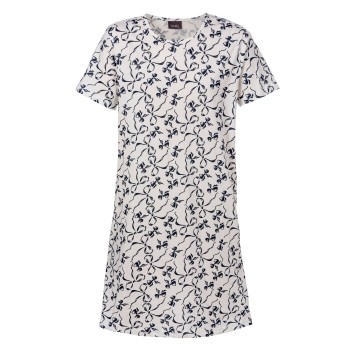 Trofé Trofe Bows Big T Nightdress Hvid Mønster bomuld X-Large Dame