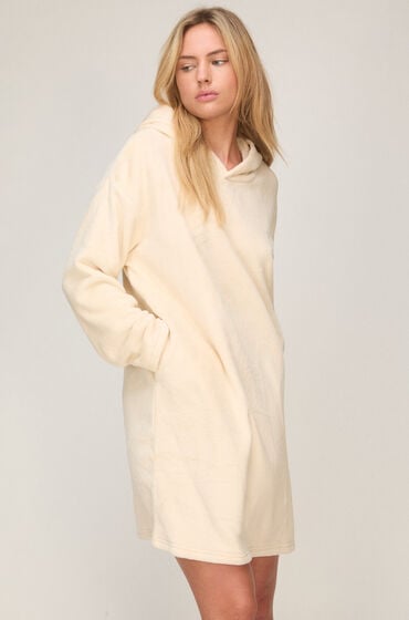 Hunkemöller Snuggle fleece loungekjole Hvid
