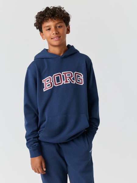 Björn Borg Borg Classic Print Hoodie Blå, 170
