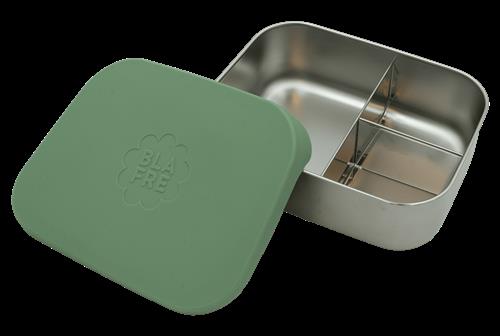 Blafre Blafre Stainless Steel Lunchbox, Three Compartments - Light Green Light green One Size  Grøn  One Size  unisex