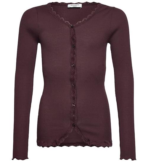 Rosemunde Cardigan - Rib - RkBalta - Ganache m. Blonder