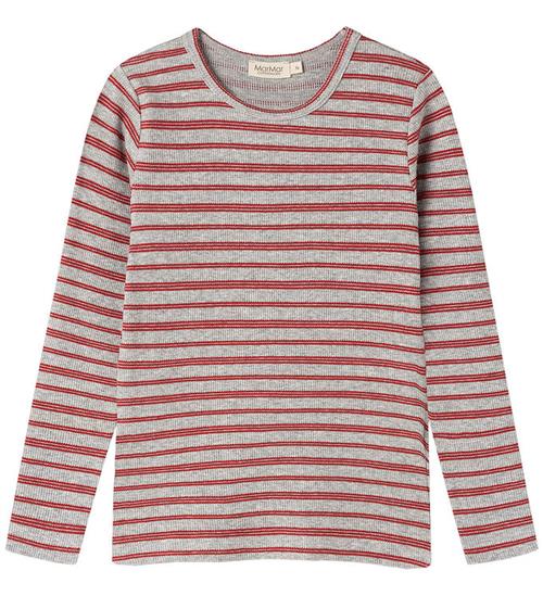 MarMar Bluse - Bomuld/Modal - Rib - Tani - Cherry Stripe